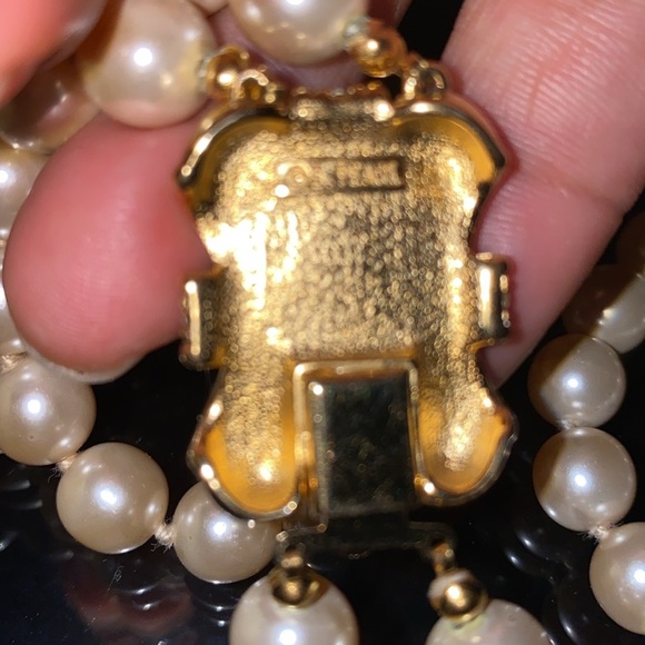 Vintage Erwin Pearl and Ónix two strand necklace - Picture 6 of 6